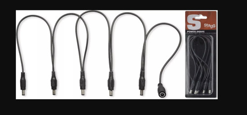 Stagg 5 Cables De Alimentación Para Pedales De Efectos