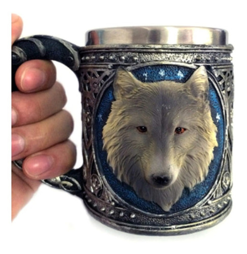 Taza Lobo Stark Game Of Thrones Tazon Mug Tazón Lobo