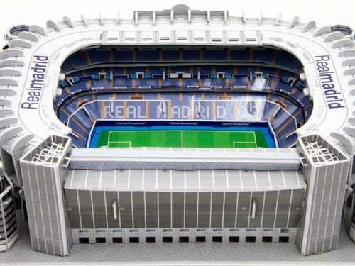 Maqueta Estadio 3d Para Armar!!! Cancha Del Real Madrid!!