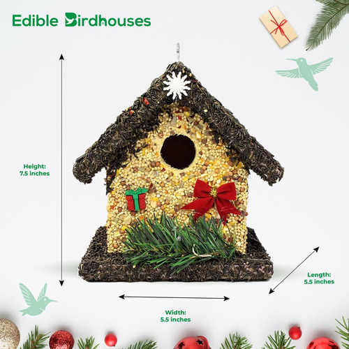 Casa De Pájaros Comestible Hidden Creek Artisans 2 En 1