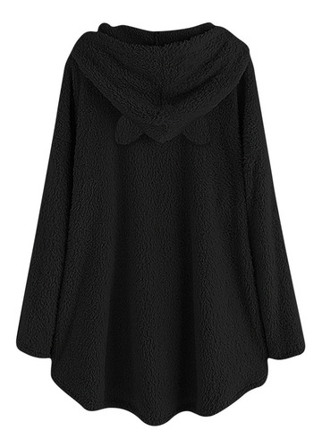 Imagen 6 de 6 de Sudadera De Mujer Con Bordado De Lana Oreja De Gato Talla Gr
