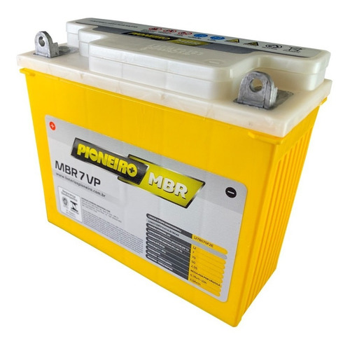Imagem 4 de 4 de Bateria Agm Pioneiro Mbr7vp Honda Nx 350 Sahara 90/99