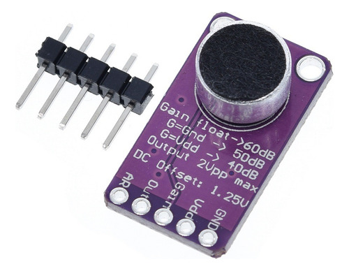 Modulo Placa Max9814 Microfono Con Amplificador Agc Arduino