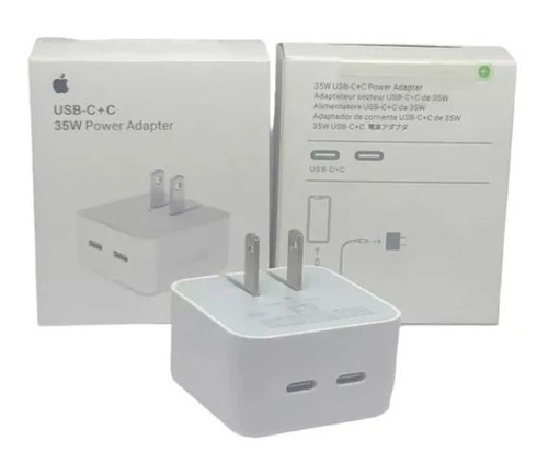 Cargador - Adaptador - Taco Doble Usb-c Apple iPhone 35 W