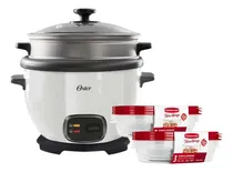 Comprar Combo Oster Olla Arrocera Ckstrc5730w + 2 Taper Rubbermaid 