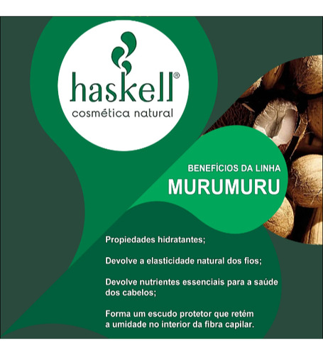 Máscara Manteiga Nutritiva Murumuru, Haskell - 900g