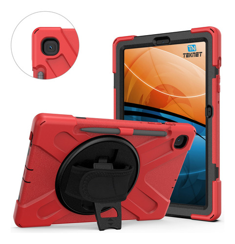 Teknet Funda Correa Samsung Galaxy Tab S6 Lite P610 615 Rudo Color Rojo