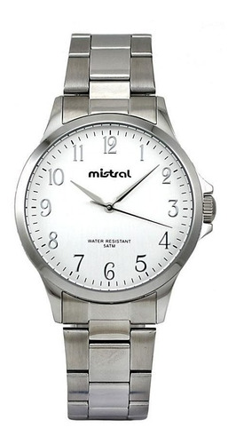 Reloj Mistral Gmt-7171 Acero 50m Para Hombre Liniers