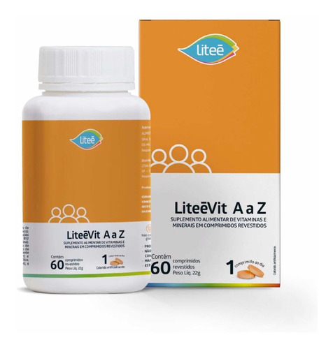 Vitamina Liteévit Az C/60 Cp Revest. - Vitaminas E Minerais Sabor S/Sabor