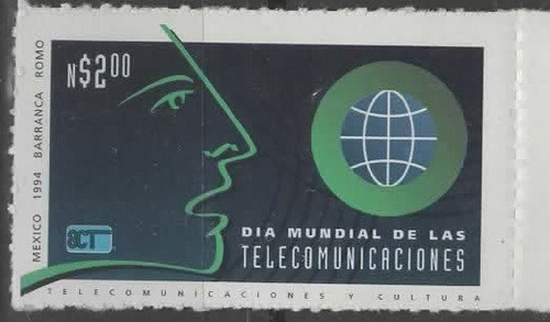  México Día Mundial Telecomunicaciones  1994  Estampilla Mnh