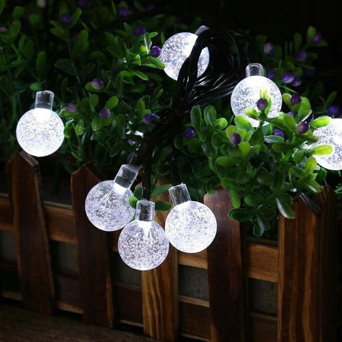 F Cadena De Luces Solares, 12m 100 Led A