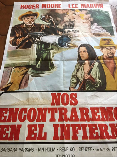 Poster Nos Encontraremos En El Infierno Roger Moore Lee Marv