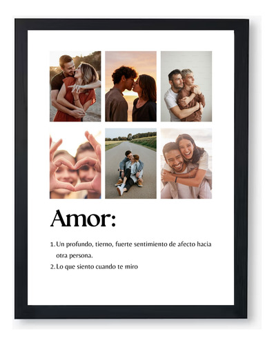 Cuadro Spotify Novios Aniversario Marco Varios Modelos 30x40 Amor Marco Negro O Madera Madera