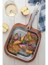 Comprar Bistec Tramontina de acero inoxidable de triple grano, 22 cm, de acero inoxidable
