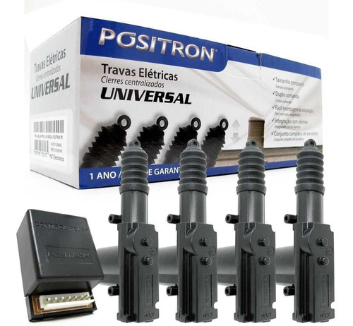 Imagem 1 de 2 de Kit Trava Elétrica 4 Portas Universal Tr410 Positron