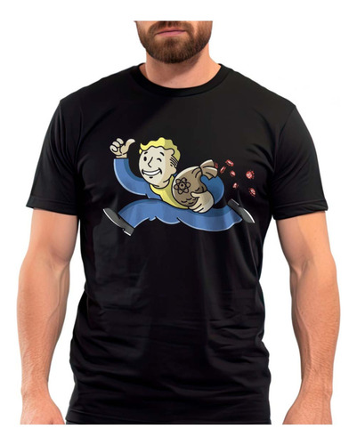 Playera Vault Boy Colaboracion Monopoly Thief Fallout