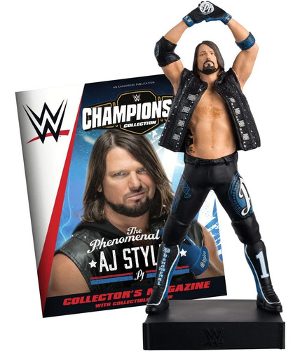 Coleccion De Campeonato De La Wwe  Aj Styles Con Numero...