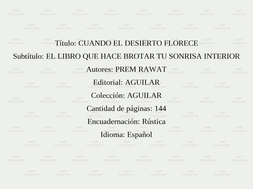 Cuando El Desierto Florece - El Libro Que Hace Brotar Tu Son