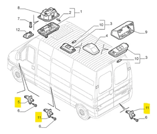 Interruptor Sensor De Puertas Fiat Ducato Original