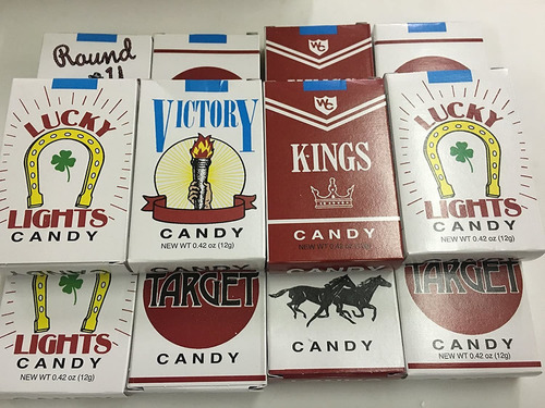 12 Paquetes De Cigarrillos De Dulce