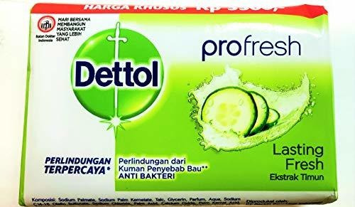 Dettol Jabon Antiseptico Profresh Pepino Paquete De 12