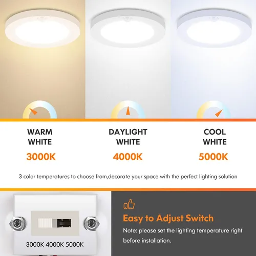 Lmpara De Techo Led Con Sensor De Movimiento, Ilumina Tu Hog