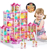 Comprar Casa De Muñecas Villa Lujosa Amoblada Con Muñecas