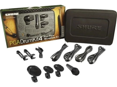 Imagen 2 de 5 de Micrófono Shure Pgastudiokit4 Set Para Instrumentos