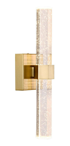 Femony Aplique Pared Dorado Cristal Para Iluminacion Led