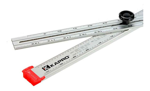 Escuadra De Aluminio Tipo T Ajustable P/drywall 120cm Kapro Color Blanco