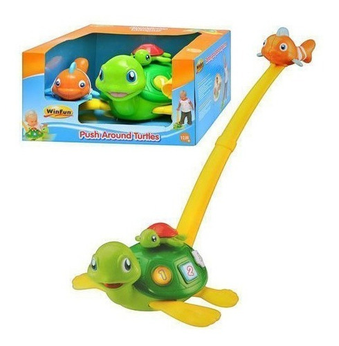 Win Fun Empuja A Las Tortugas Juguete Arrastre Interactivo