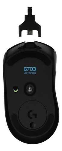 Mouse gamer de juego inalámbrico recargable LogitechG Series Lightspeed Hero 16K G703 negro