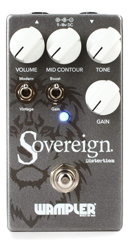 Wampler Sovereign V2 Pedal De Efectos De Distorsión Para Gui