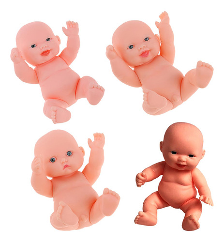 4pcs 11cm Cuerpo De Vinilo Realista Reborns Niño De