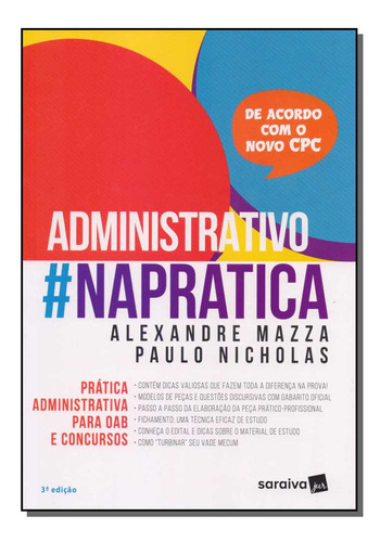 Administrativo #naprática, De Alexandre Mazza. Editora Saraiva, Capa Mole Em Português, 2017