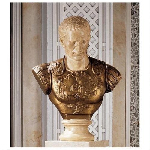 Ecultura Busto Grecoromana General Juio Cesar