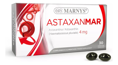 Astaxantina 4mg X30 Cáps Marnys España Certificado Europa 