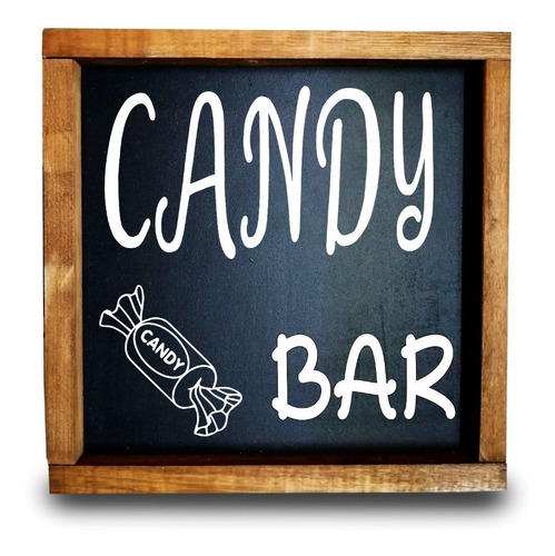 Candy Bar Cuadro Decorativo 30 X 30 Cm