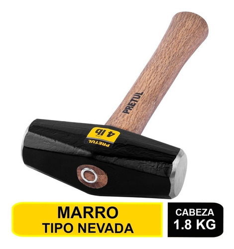 Marro Tipo Nevada 4 Lbs. Mango 10-3/4',pretul, 22217