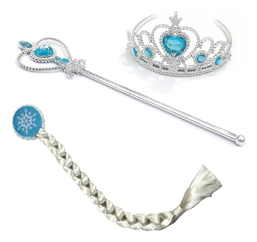 Kit Acessórios Fronzer Elza Cor Azul-turquesa Frozen