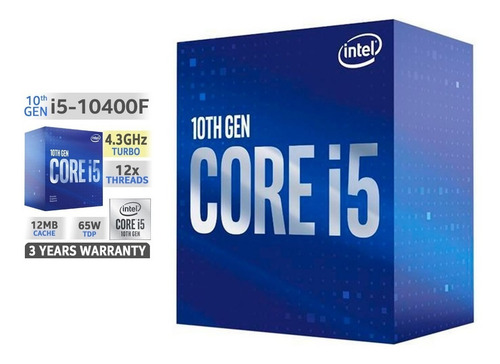 Procesador Intel Core I5-10400f 4.3ghz L1200 6cores C/cooler