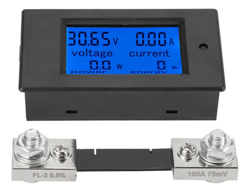Voltímetro Amperímetro Digital Cc 6.5-100 V 100a Pantalla Lc