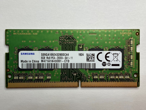 Memoria Ram Samsung 8gb M471a1k43db1-ctd Ddr4 2666mhz Laptop