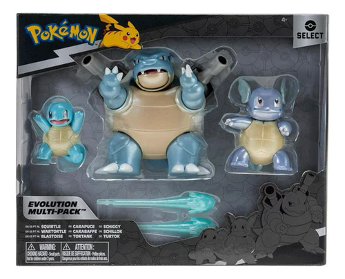 Pokemon Select Evolution Squirtle Nuevo Original
