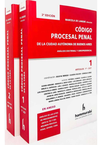 Código Procesal Penal Caba - De Langhe, Marcela