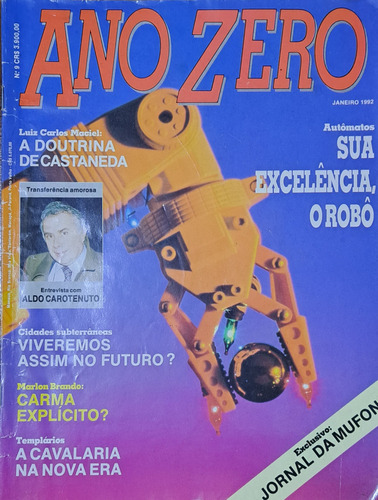 Revista Ano Zero Numero 9 Janeiro 1992 Jornal Da Mufon