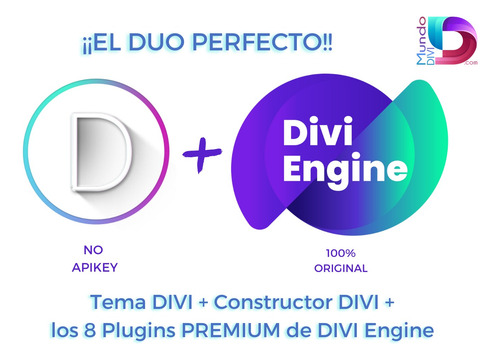 Tema Divi + Divi Engine Full Plugins + Woocommerce -licencia