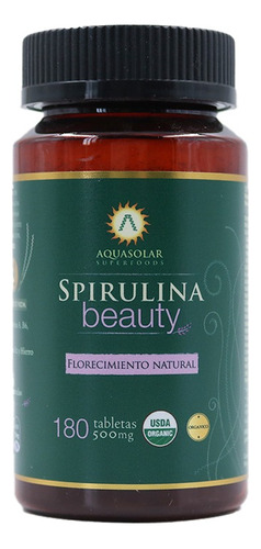 Spirulina Beauty 500 Mg X 180 Tabletas - Aquasolar