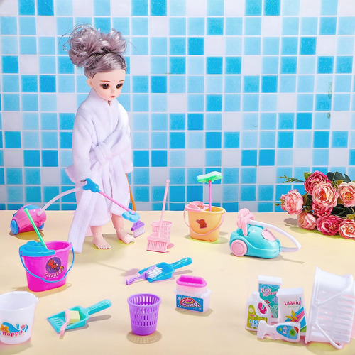 22 Piezas Cubo En Miniatura Muñeco De Muñeca Suministros De