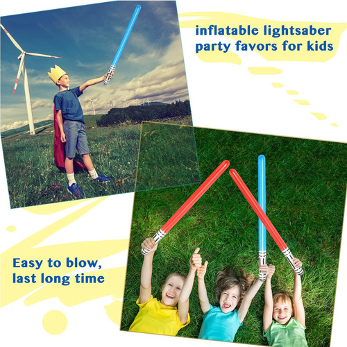 16 Pcs Sable De Luz Inflable - Liyde Juguetes De Sable De Lu